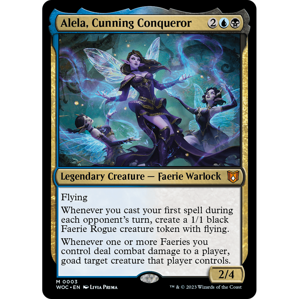 Alela, Cunning Conqueror (WOC-003) - Wilds of Eldraine Commander Foil
