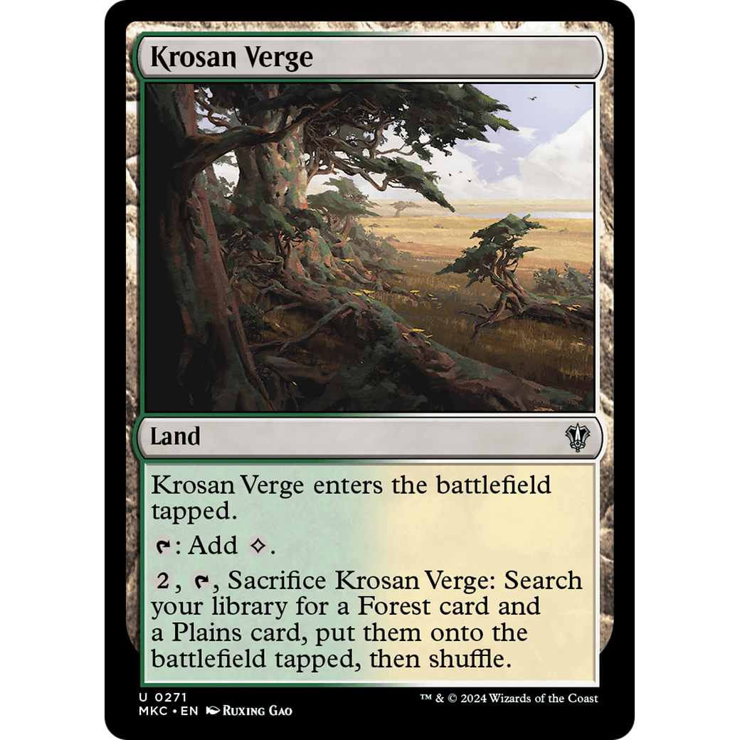 Krosan Verge (MKC-271) - Murders at Karlov Manor Commander