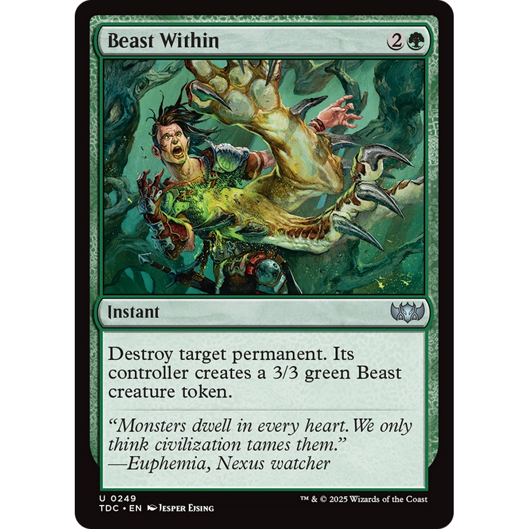 Beast Within (TDC-249) - Commander: Tarkir: Dragonstorm