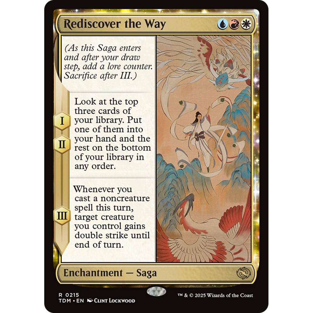 Rediscover the Way (TDM-215) - Tarkir: Dragonstorm: (enchantment)