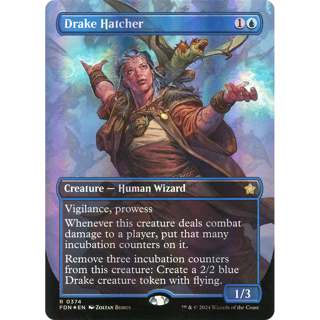 Drake Hatcher (FDN-374) - Foundations (Borderless) Foil