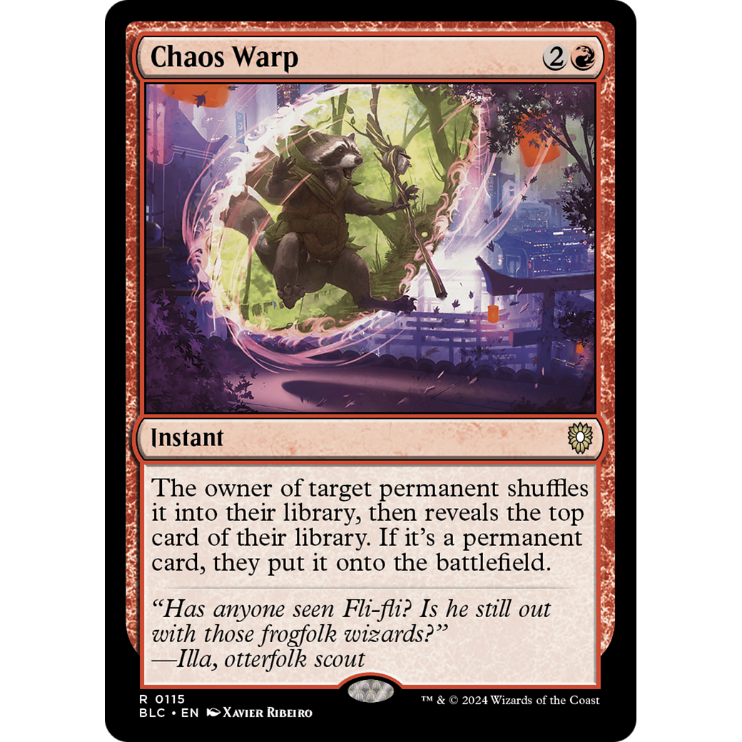 Chaos Warp (BLC-115) - Bloomburrow Commander