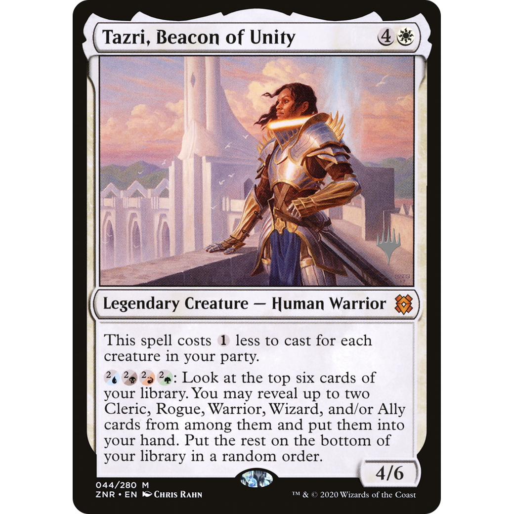 Tazri, Beacon of Unity (PPZNR-044) - Zendikar Rising Promos Foil