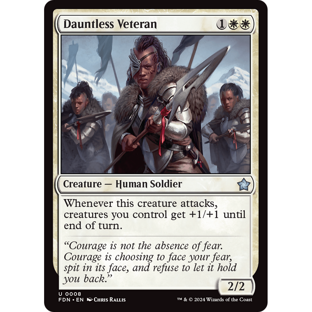 Dauntless Veteran (FDN-008) - Foundations Foil