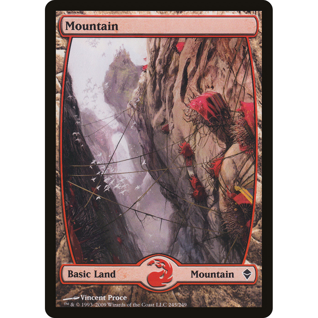 Mountain (245) - Full Art (ZEN-245) - Zendikar Foil
