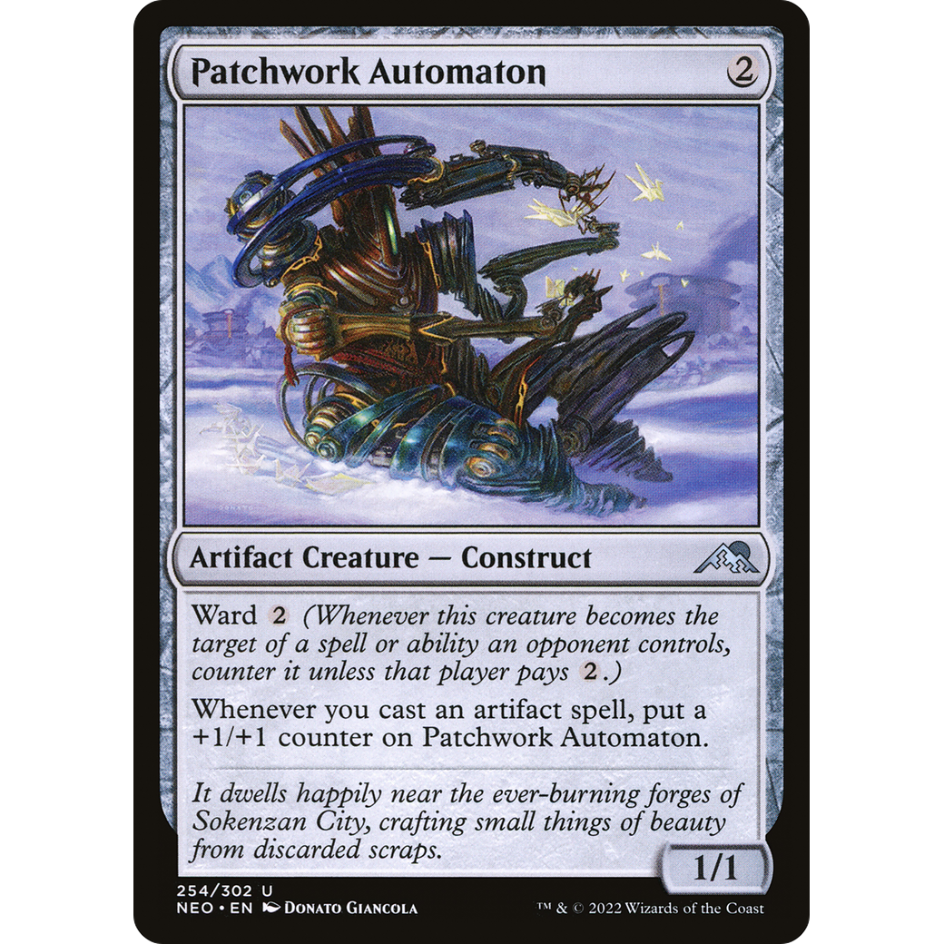 Patchwork Automaton (NEO-254) - Kamigawa: Neon Dynasty Foil
