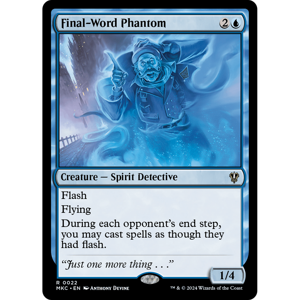 Final-Word Phantom (MKC-022) - Murders at Karlov Manor Commander