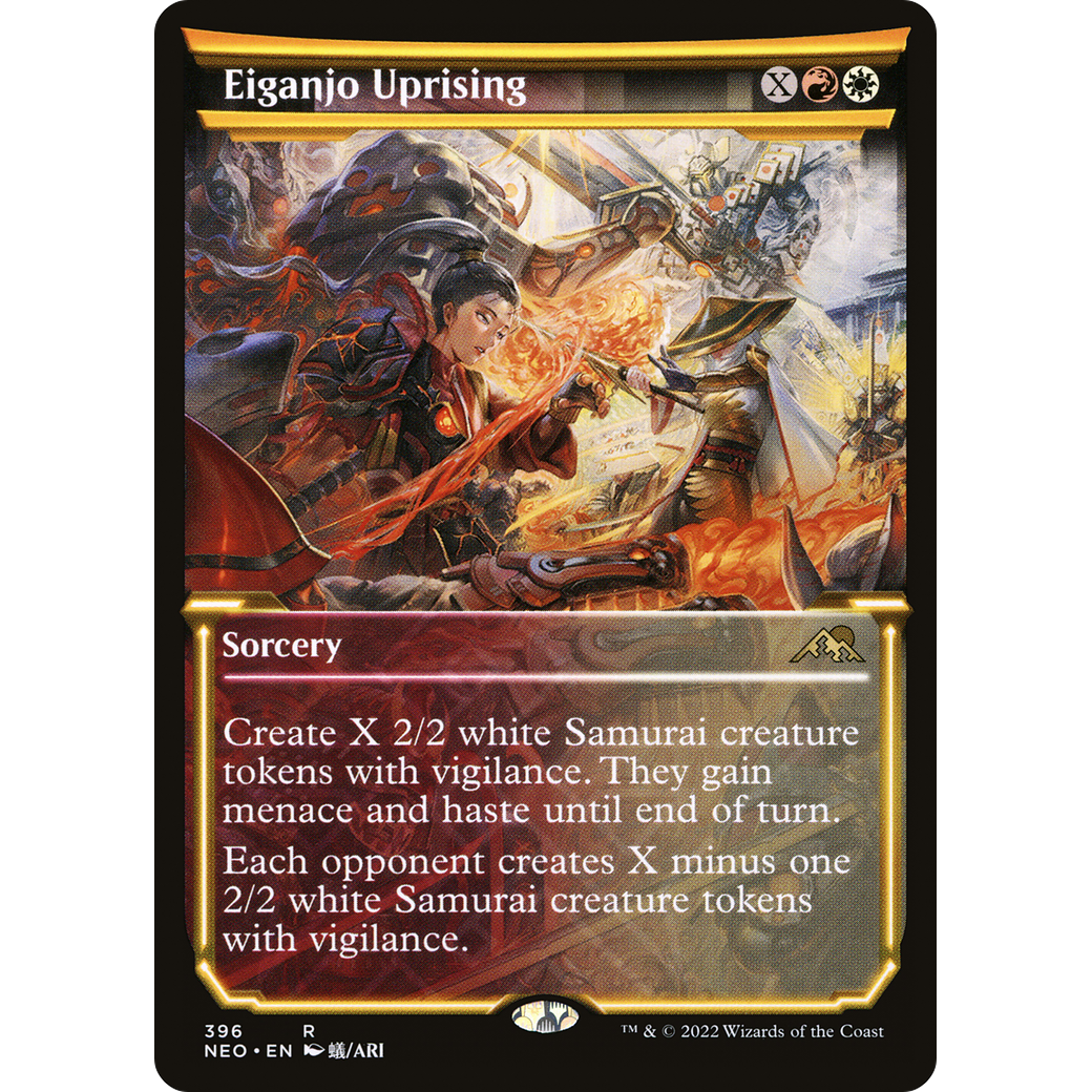 Eiganjo Uprising (NEO-396) - Kamigawa: Neon Dynasty: (Showcase) Foil
