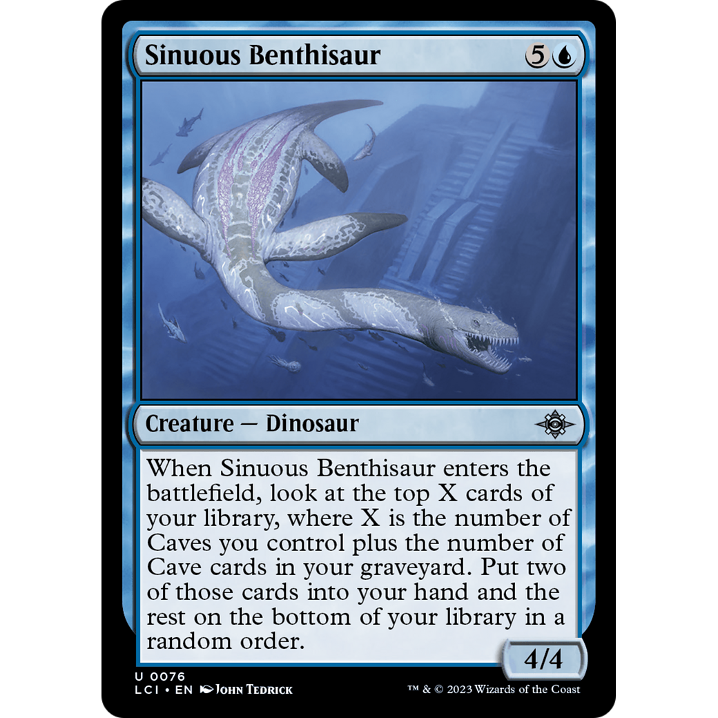Sinuous Benthisaur (LCI-076) - The Lost Caverns of Ixalan Foil