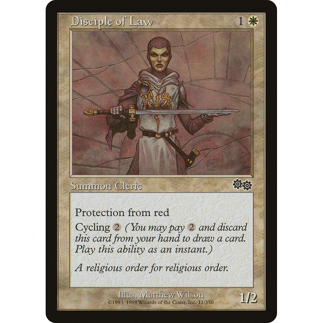 Disciple of Law (USG-011) - Urza's Saga