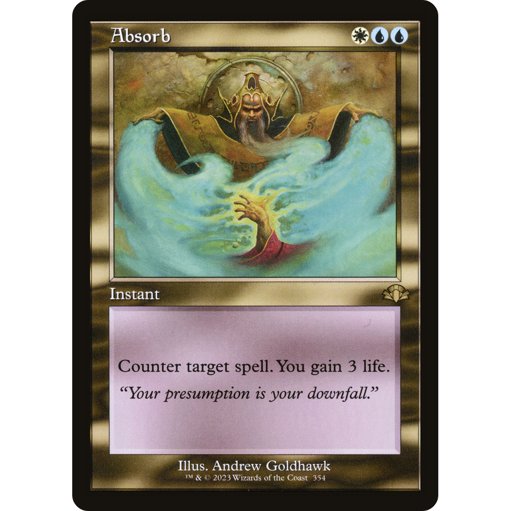 Absorb (Retro Frame) (DMR-354) - Dominaria Remastered Foil