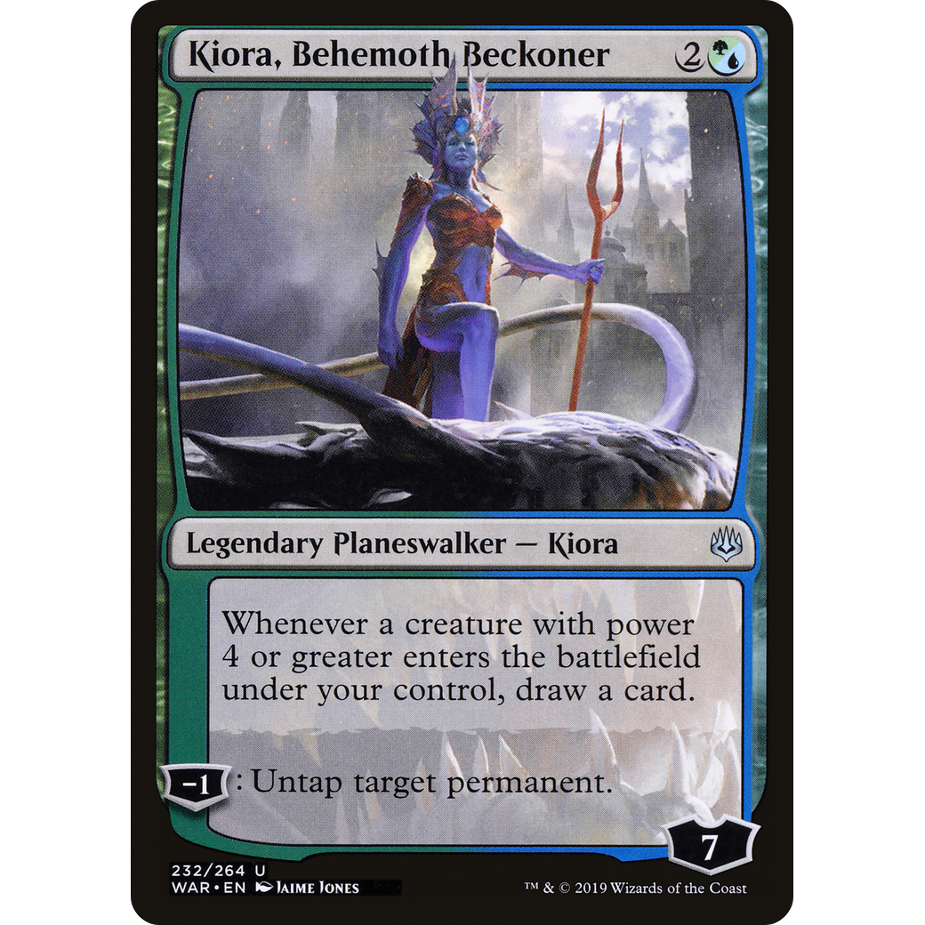 Kiora, Behemoth Beckoner (WAR-232) - War of the Spark