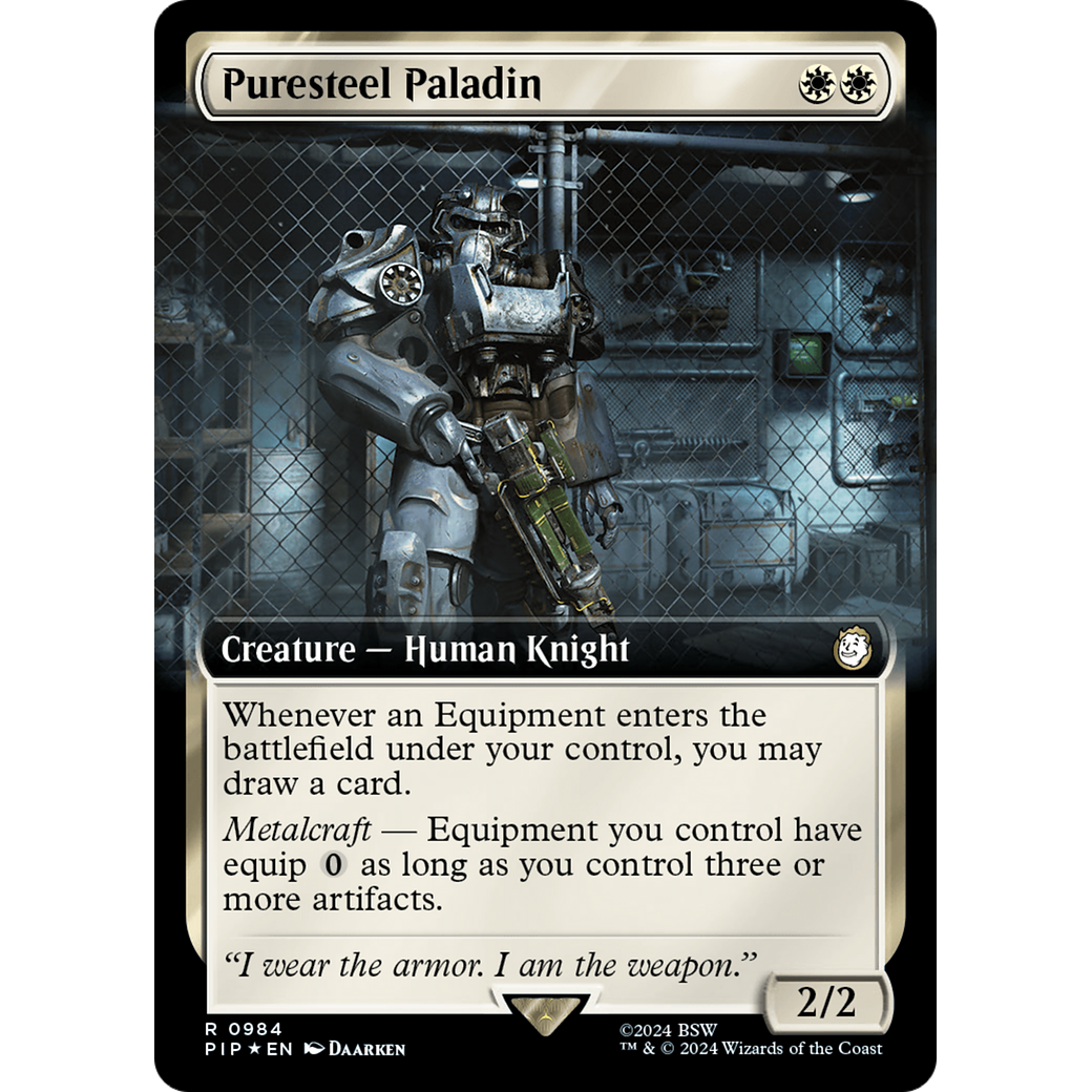 Puresteel Paladin (PIP-984) - Fallout: (Extended Art) Foil