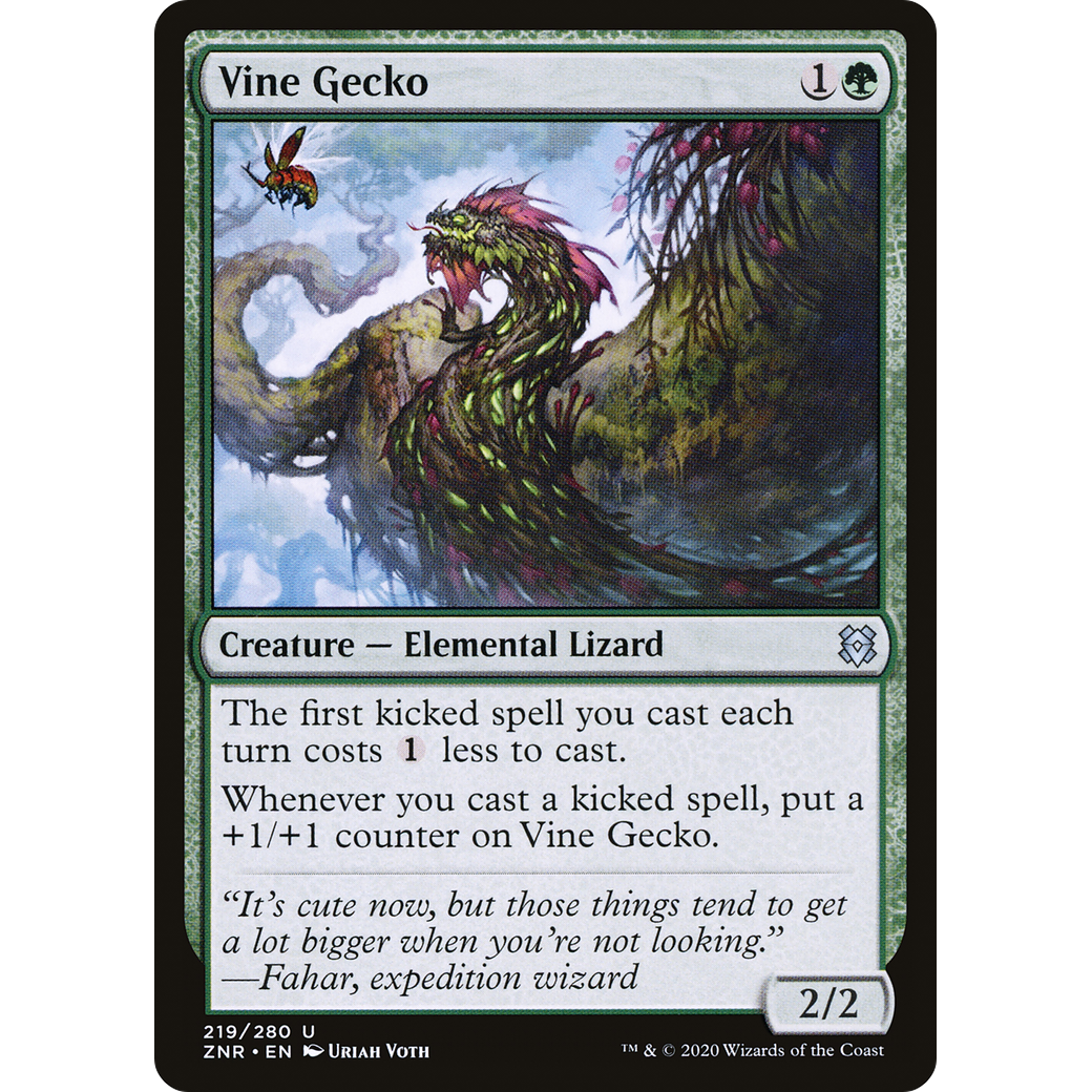 Vine Gecko (ZNR-219) - Zendikar Rising Foil