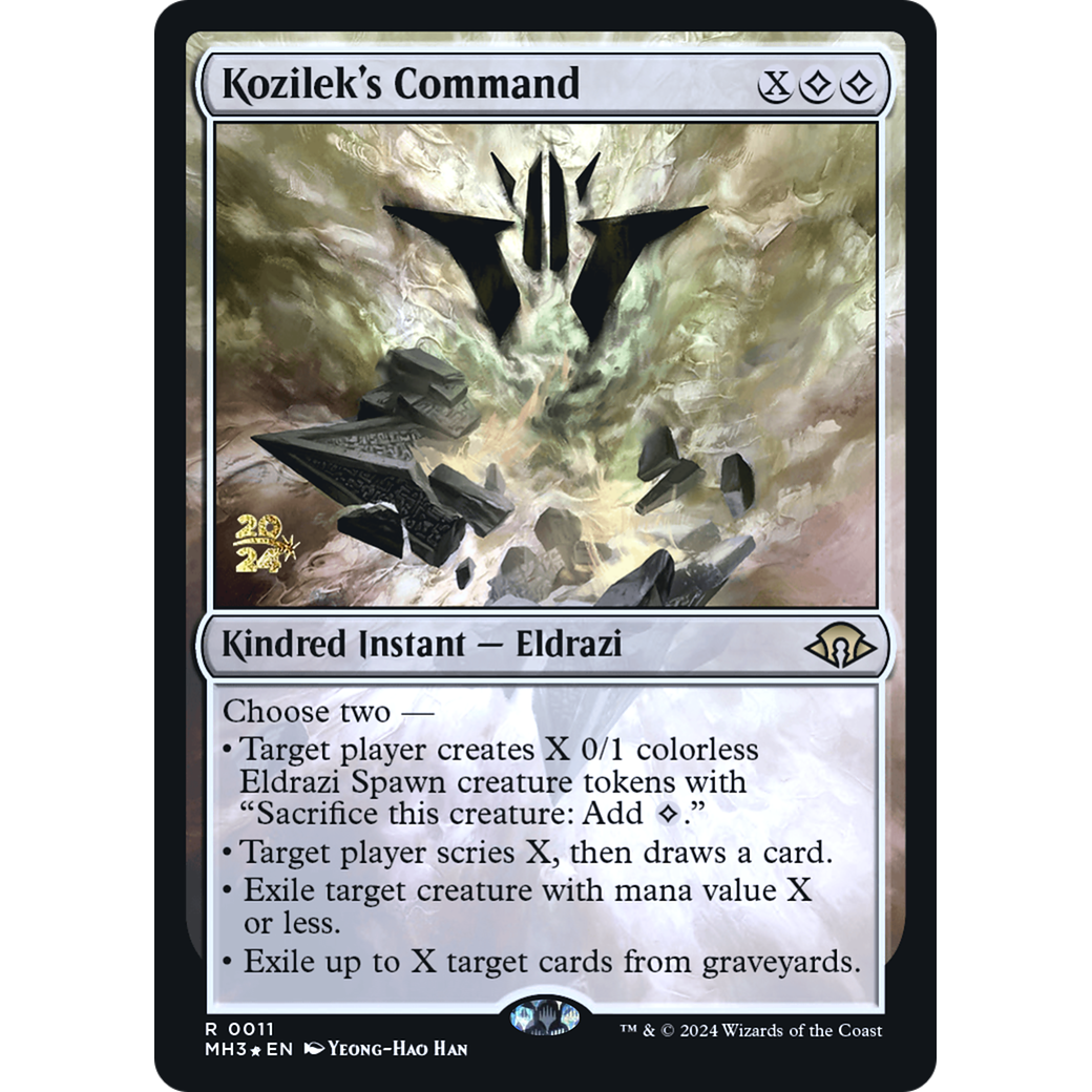 Kozilek's Command (PRE-11S) - Modern Horizons 3 Promos Foil