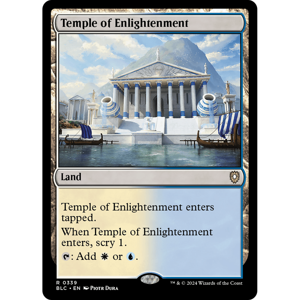 Temple of Enlightenment (BLC-339) - Bloomburrow Commander
