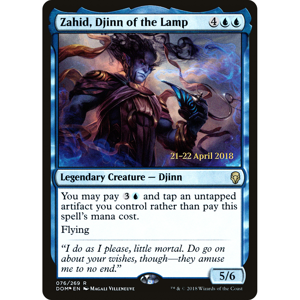 Zahid, Djinn of the Lamp (PRE-076) - Dominaria Promos Foil