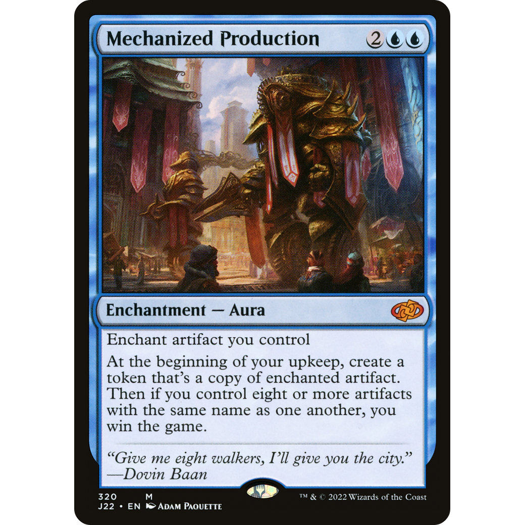 Mechanized Production (J22-320) - Jumpstart 2022