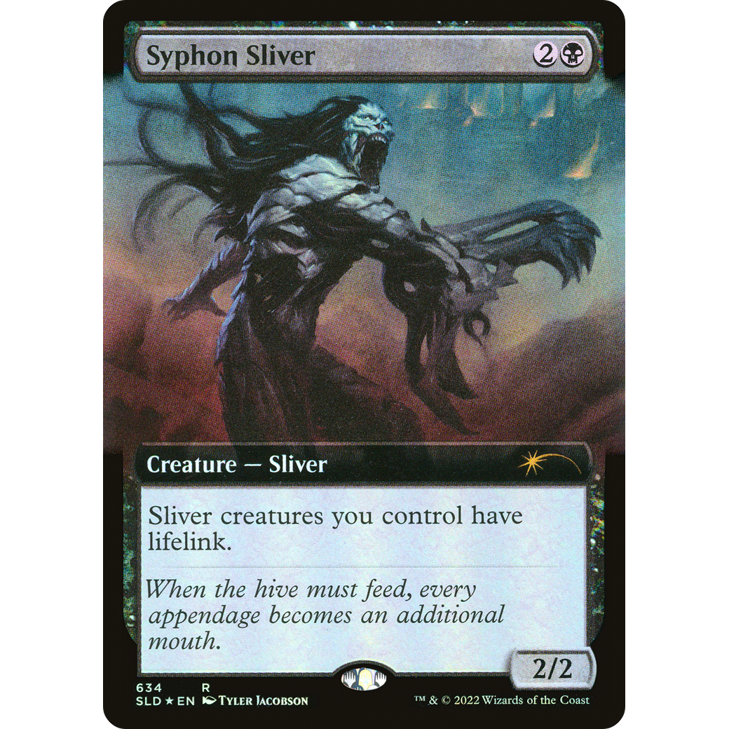 Syphon Sliver (Extended Art) (SLD-634) - Secret Lair Drop: (Extended Art) Foil
