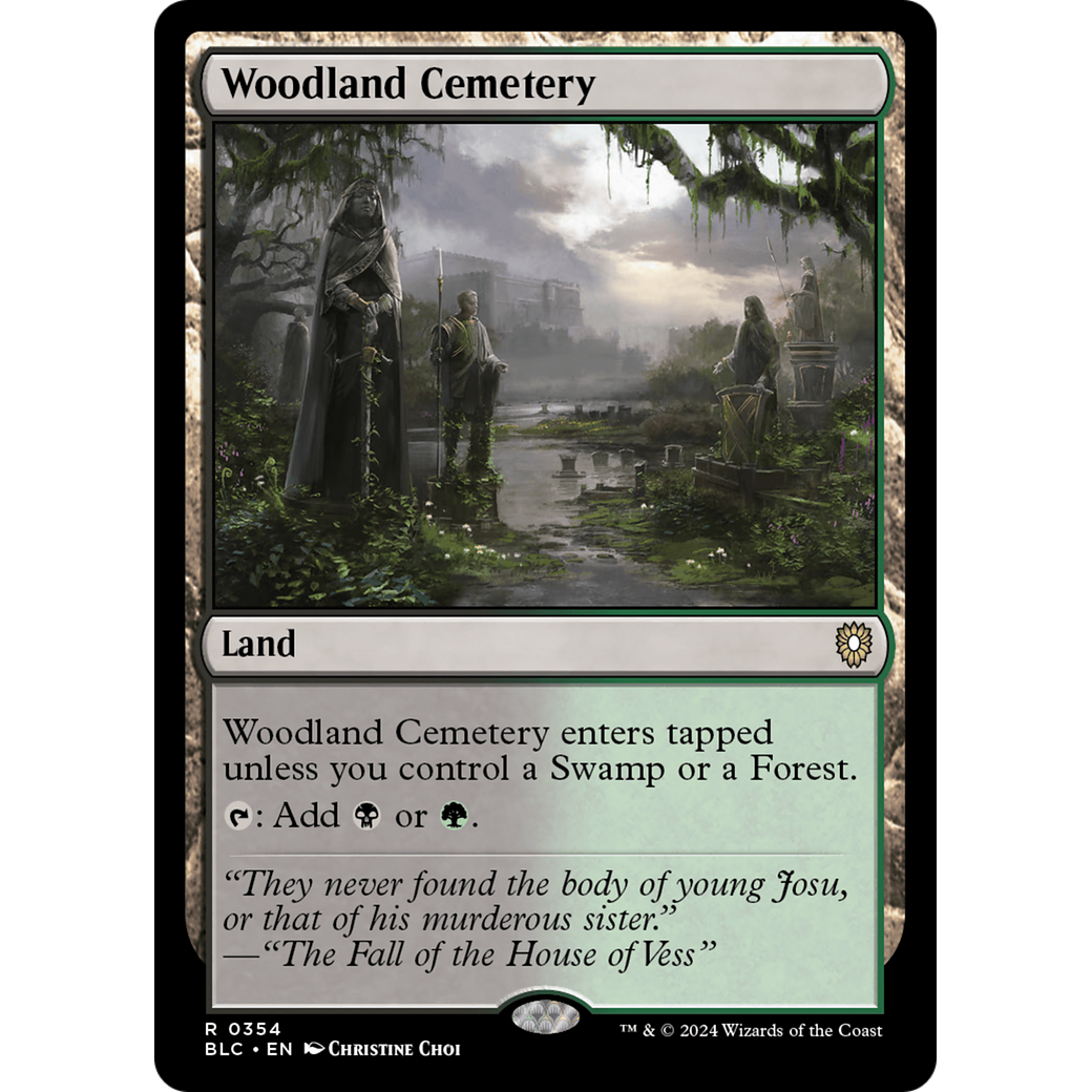 Woodland Cemetery (BLC-354) - Bloomburrow Commander