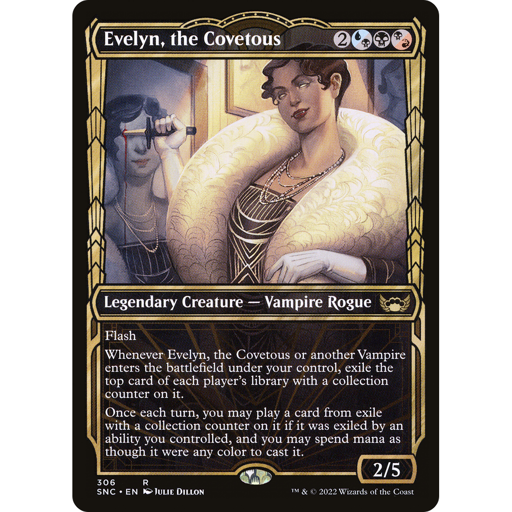 Evelyn, the Covetous (Showcase) (SNC-306) - Streets of New Capenna: (Showcase) Foil