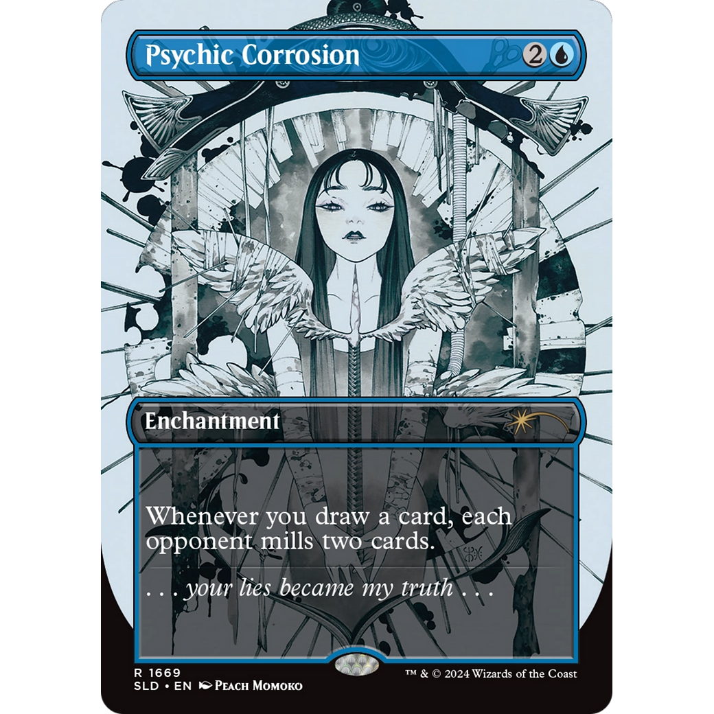 Psychic Corrosion (SLD-1669) - Secret Lair Drop (Borderless)
