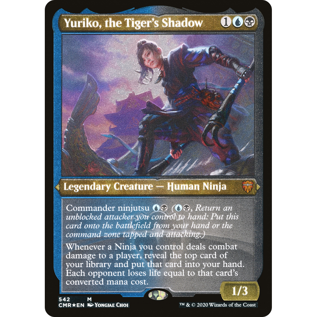 Yuriko, the Tiger's Shadow (Foil Etched) (CMR-542) - Commander Legends Foil