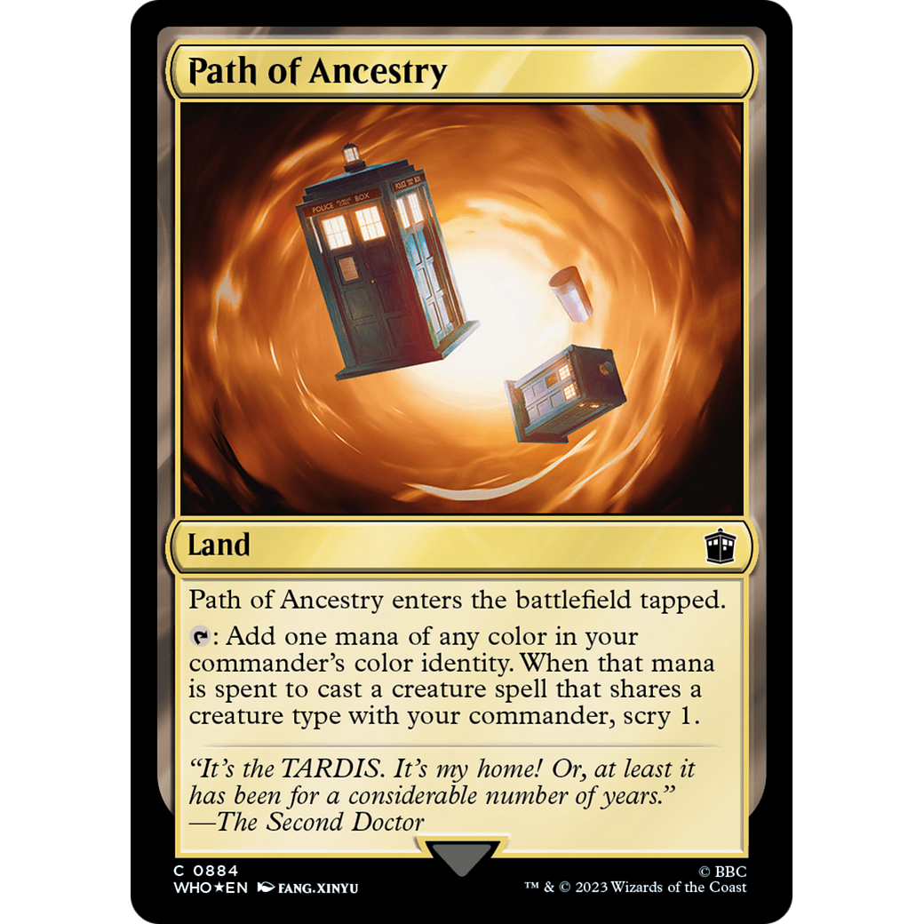 Path of Ancestry (Surge Foil) (WHO-884) - Doctor Who Foil