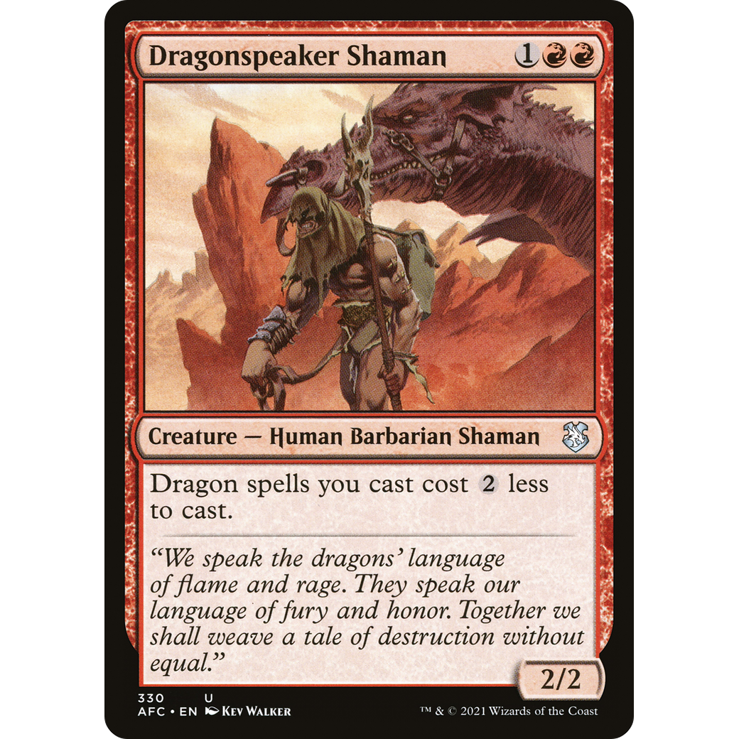 Dragonspeaker Shaman (AFC-330) - Forgotten Realms Commander