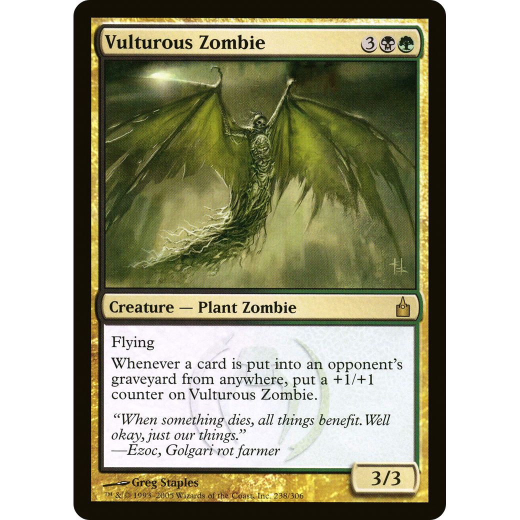 Vulturous Zombie (RAV-238) - Ravnica: City of Guilds