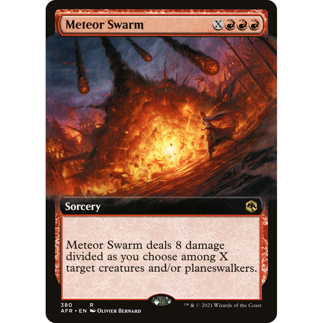 Meteor Swarm (Extended Art) (AFR-380) - Adventures in the Forgotten Realms: (Extended Art) Foil