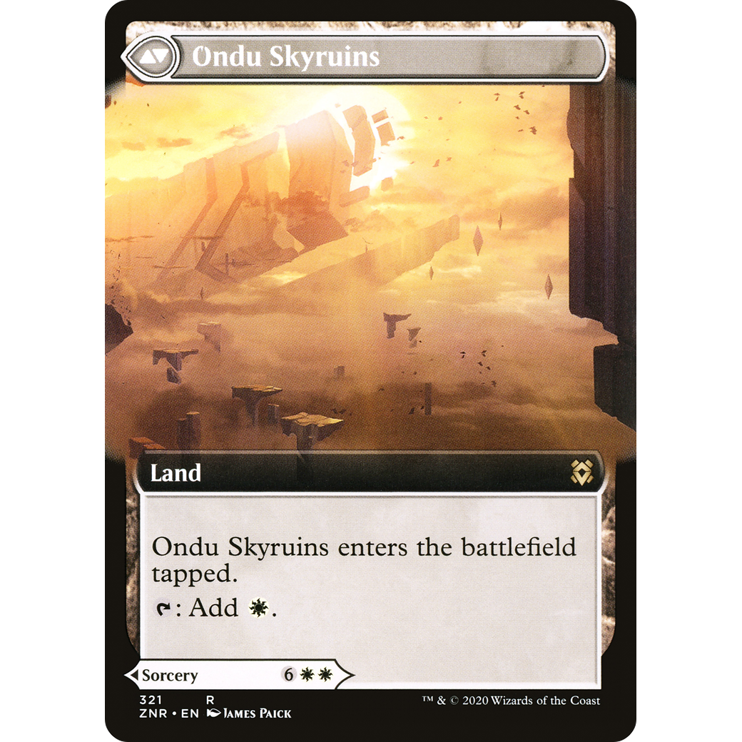 Ondu Inversion (Extended Art) (ZNR-321) - Zendikar Rising: (Extended Art)