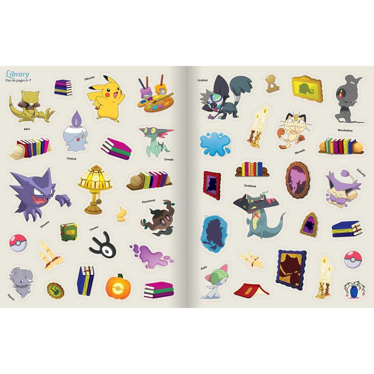 Pokémon Halloween: The Official Sticker Book by Pikachu Press: Paperback; 120 pages / English