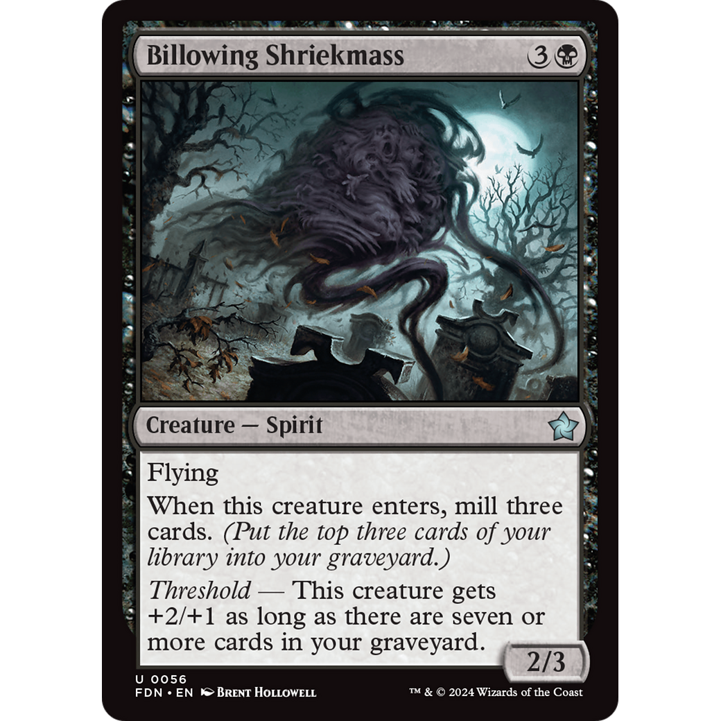Billowing Shriekmass (FDN-056) - Foundations Foil