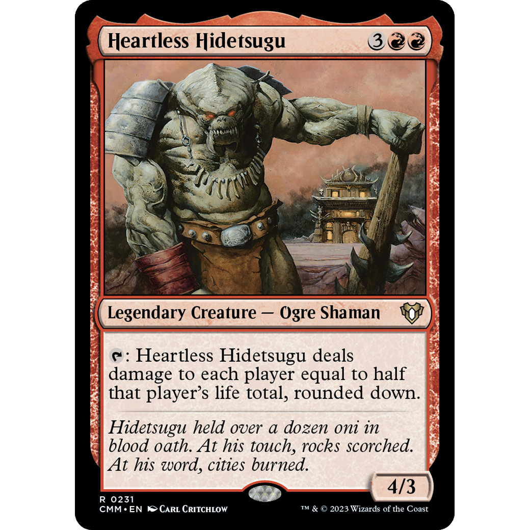 Heartless Hidetsugu (CMM-231) - Commander Masters Foil
