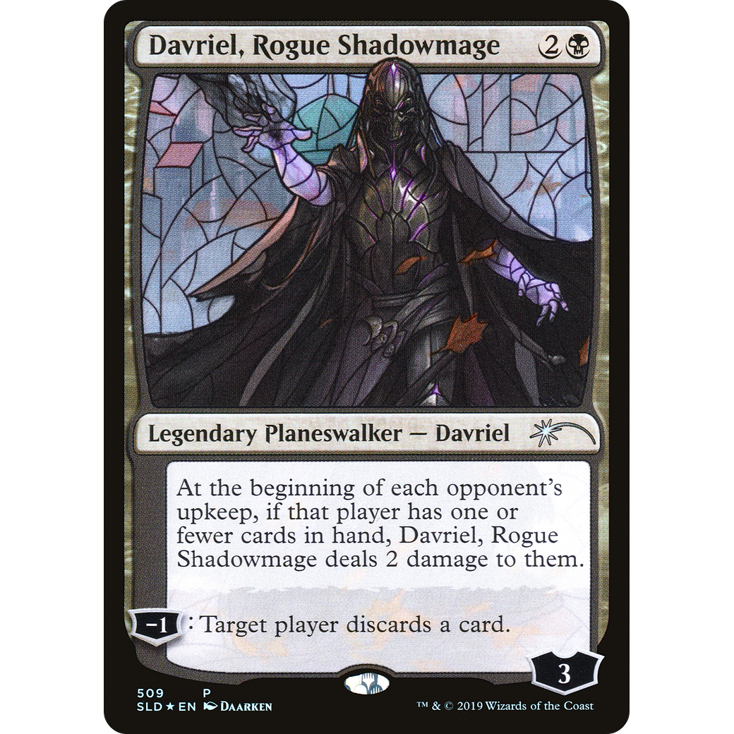 Davriel, Rogue Shadowmage (Stained Glass) (SLD-509) - Secret Lair Drop Foil