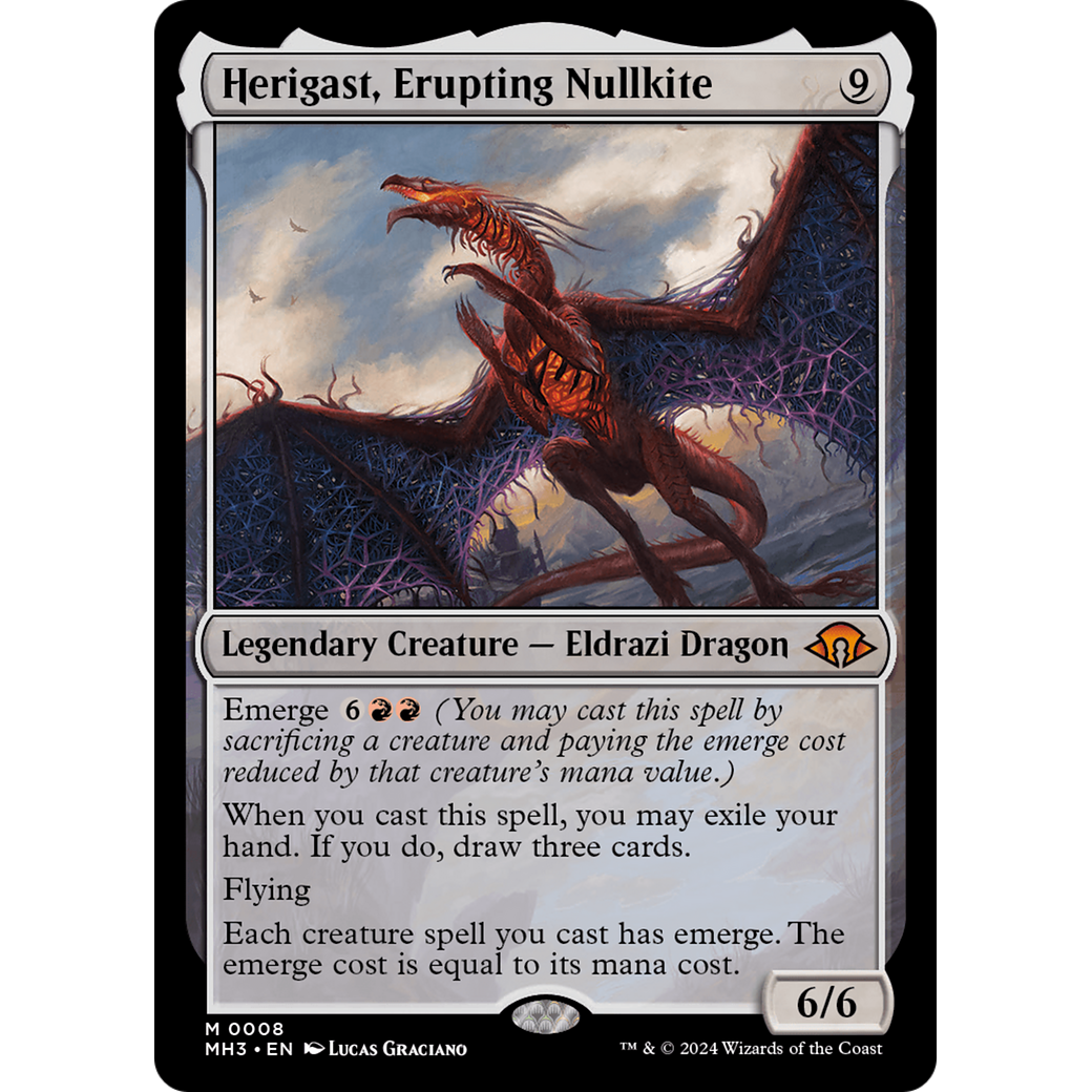 Herigast, Erupting Nullkite (MH3-008) - Modern Horizons 3 Foil