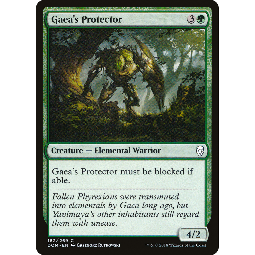 Gaea's Protector (DOM-162) - Dominaria Foil