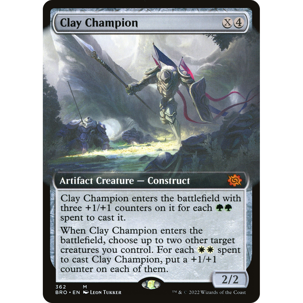 Clay Champion (Extended Art) (BRO-362) - The Brothers' War: (Extended Art)