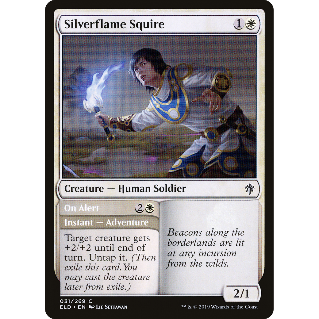 Silverflame Squire (ELD-031) - Throne of Eldraine Foil