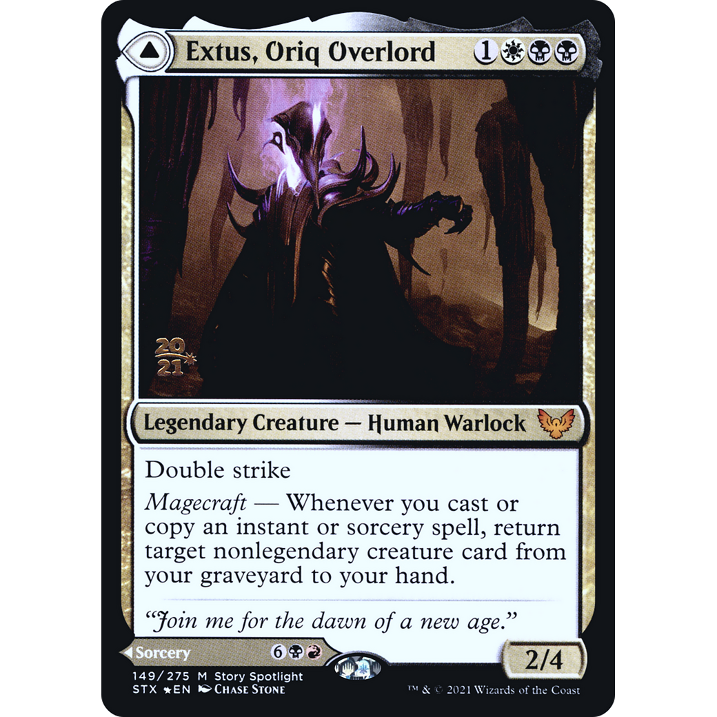 Extus, Oriq Overlord (PRE-149) - Strixhaven: School of Mages Promos Foil