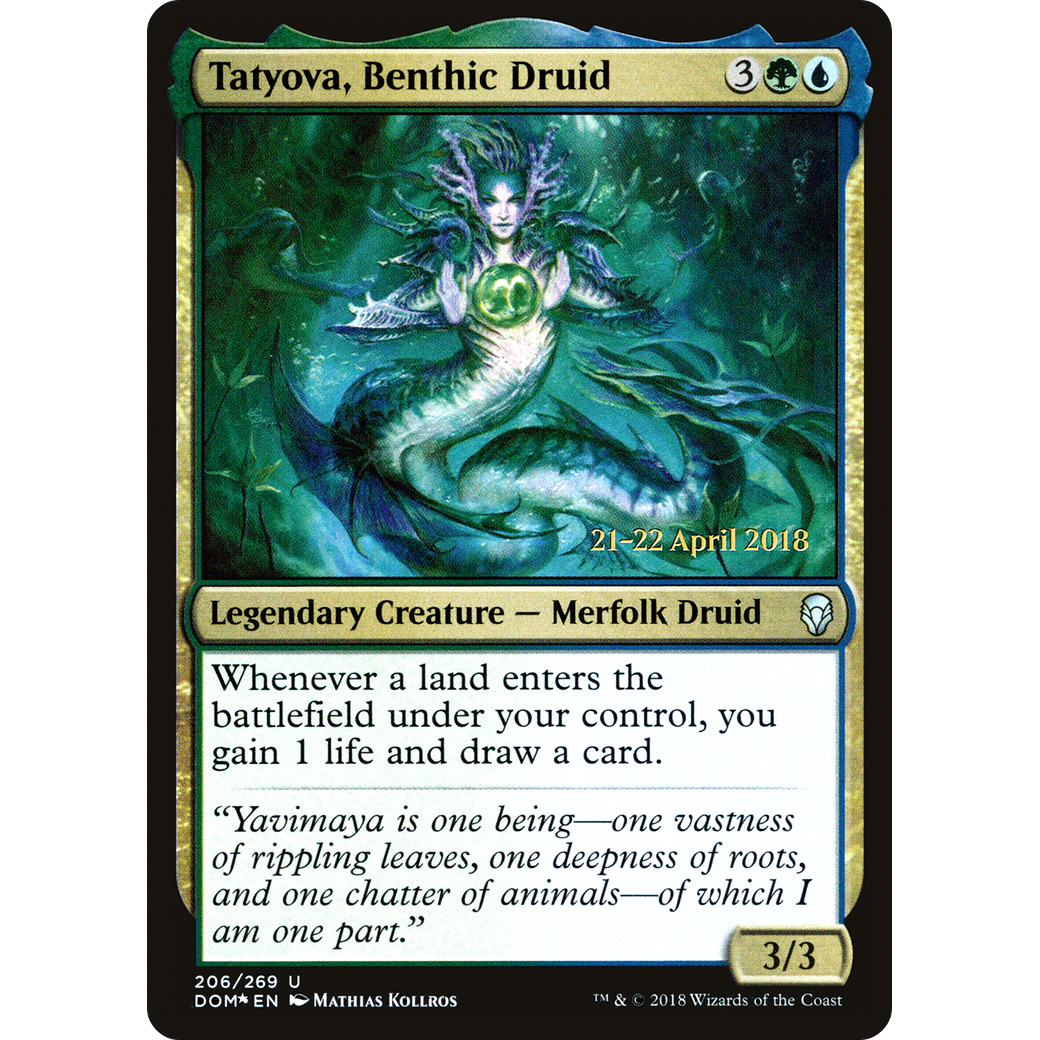 Tatyova, Benthic Druid (PRE-206) - Dominaria Promos Foil