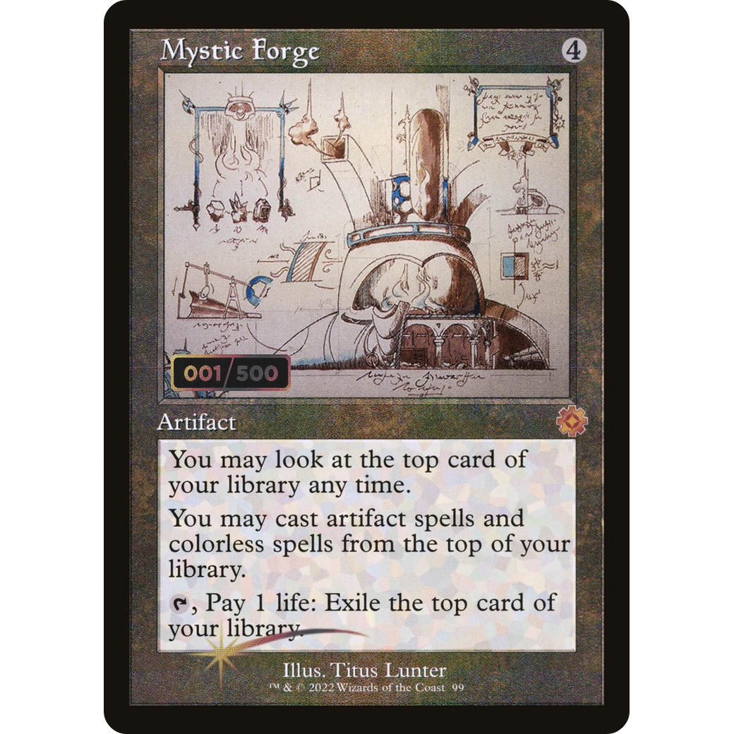 Mystic Forge (Schematic) (Serial Numbered) (BRR-099) - The Brothers' War Retro Artifacts Foil