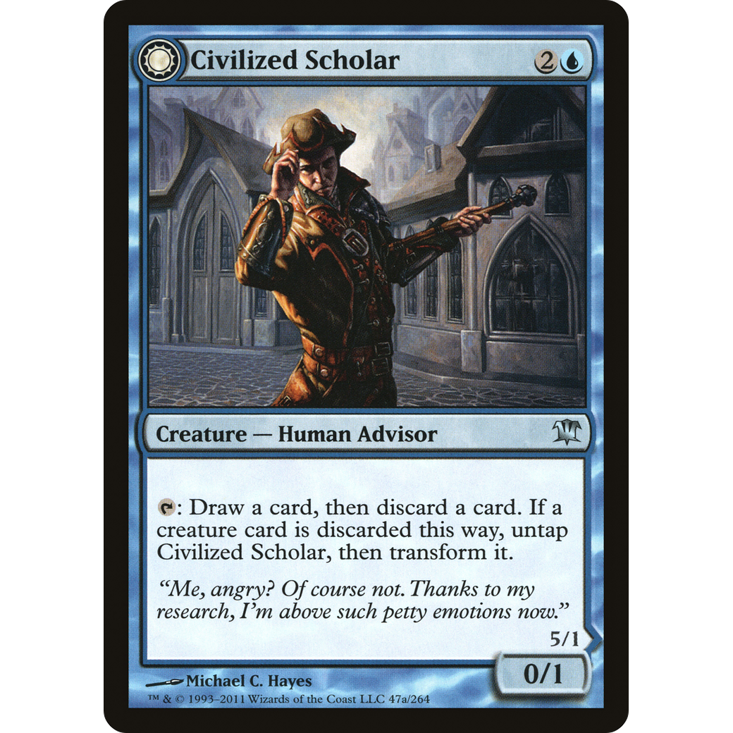 Civilized Scholar (ISD-047) - Innistrad: (Double Faced Transform) Foil