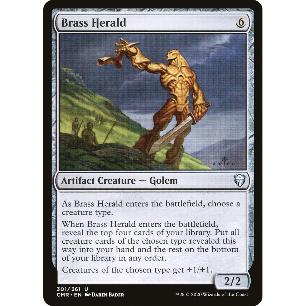 Brass Herald (CMR-301) - Commander Legends Foil