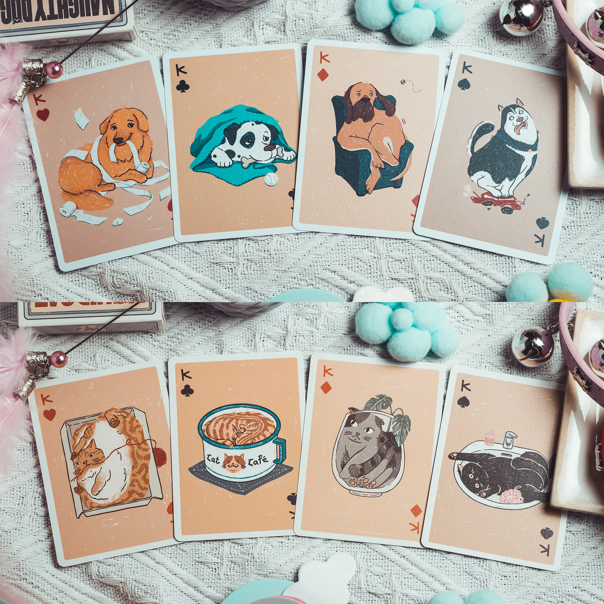 Naughty Dog & Liquid Cat Playing Cards: Liquid Cat