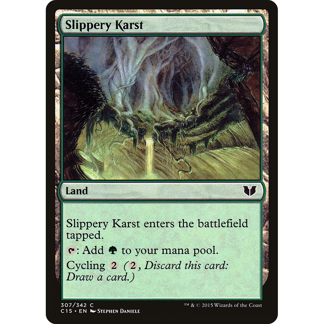 Slippery Karst (C15-307) - Commander 2015