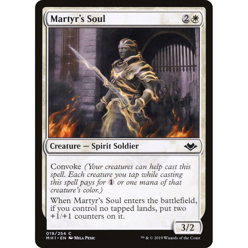 Martyr's Soul (MH1-019) - Modern Horizons Foil