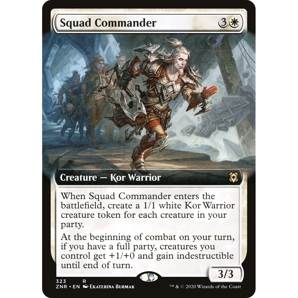 Squad Commander (Extended Art) (ZNR-323) - Zendikar Rising: (Extended Art) Foil