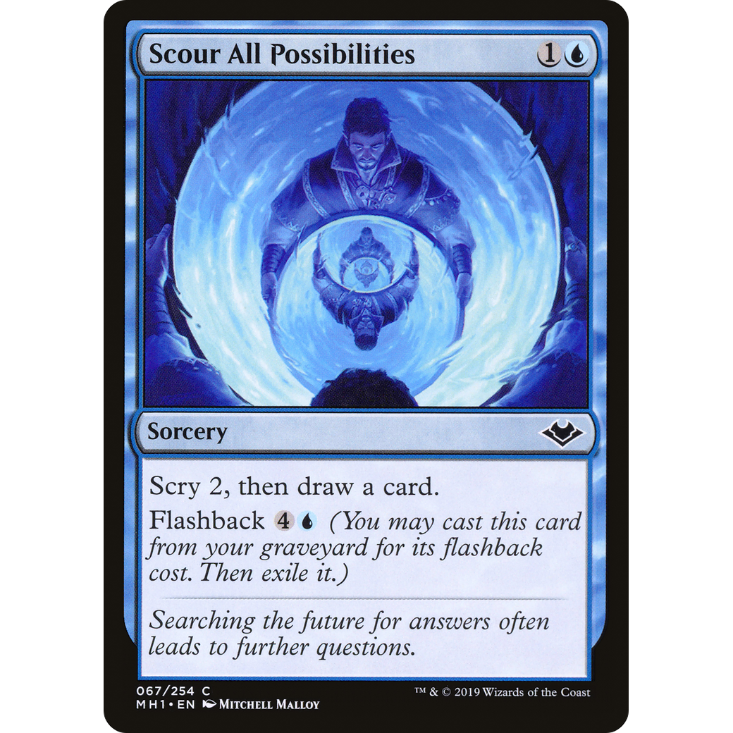 Scour All Possibilities (MH1-067) - Modern Horizons Foil